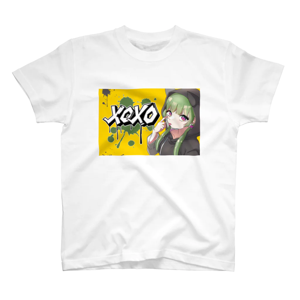 Buddhismの【表イラスト】xoxoシリーズVer.YELLOW スタンダードTシャツ