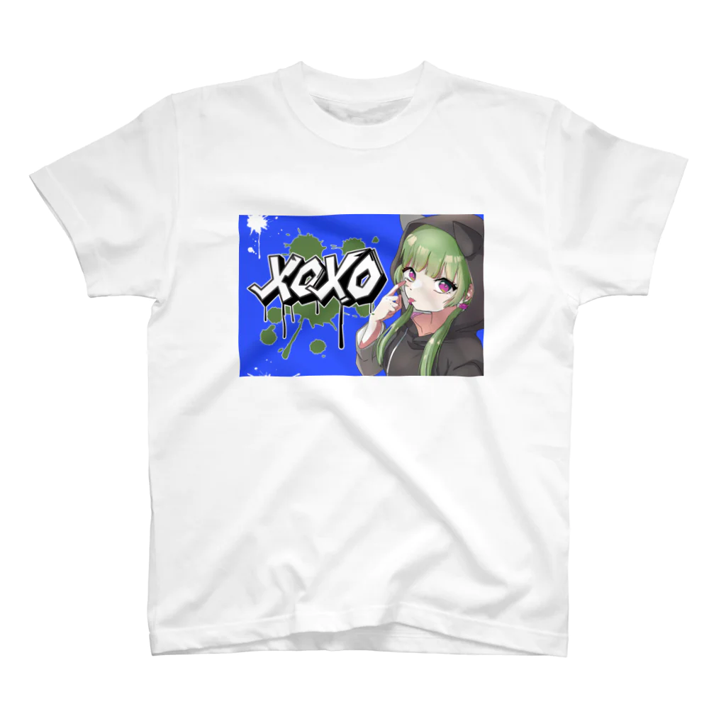 Buddhismの【表イラスト】xoxoシリーズVer.BULE スタンダードTシャツ