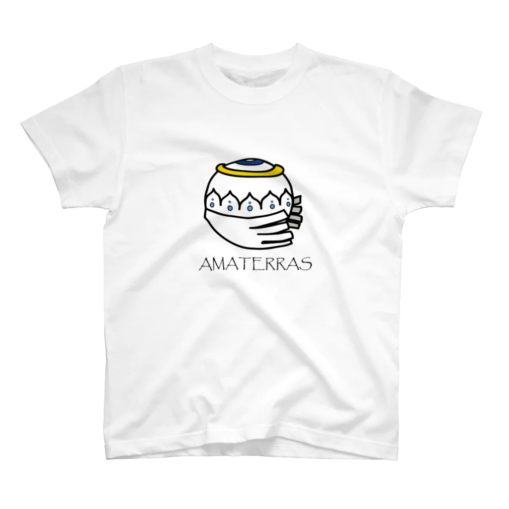 えだまめたろうのAMATERRAS with letters. スタンダードTシャツ