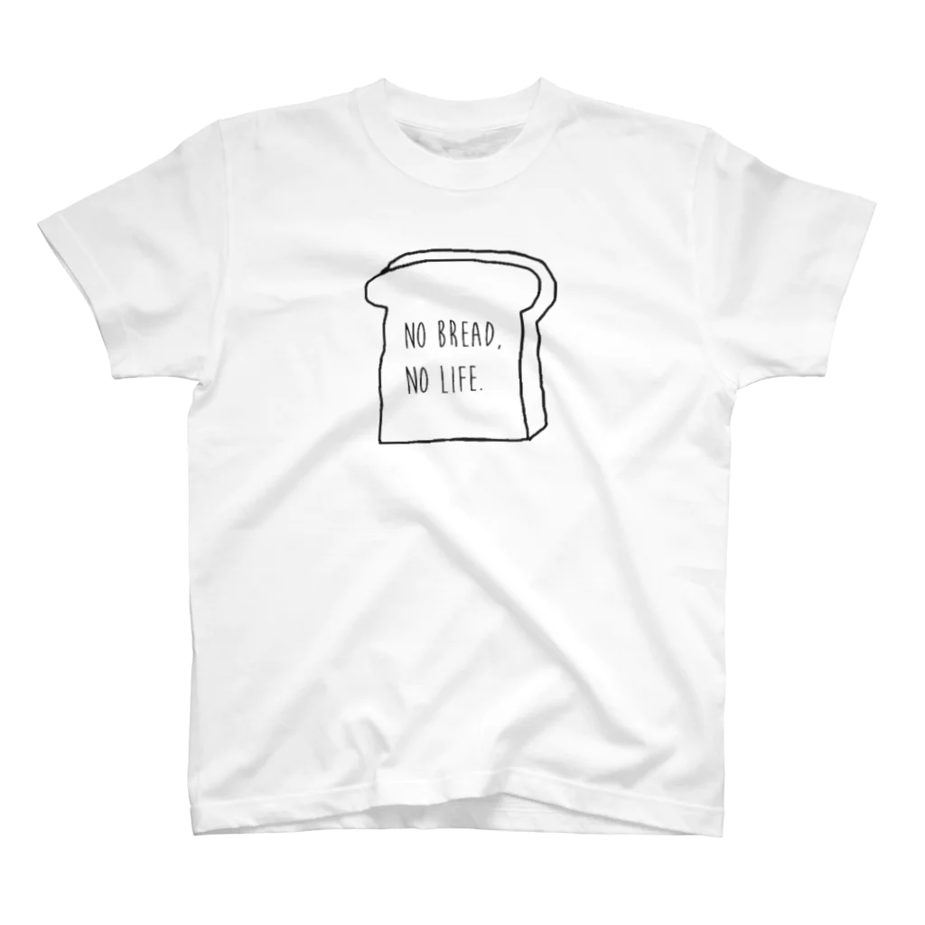 パンとかおいしいもののNO BREAD,NO LIFE!　食パン Regular Fit T-Shirt