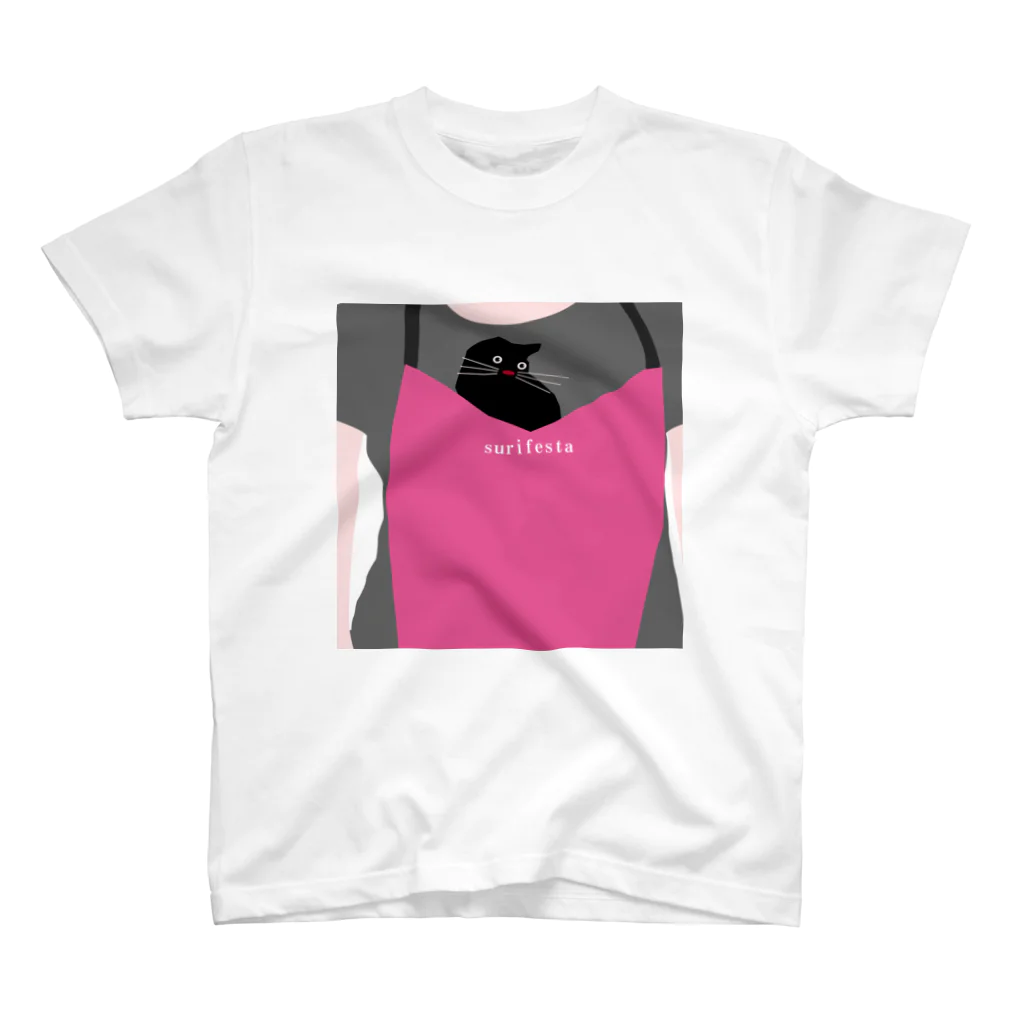 simplewaysのcat_in_apron Regular Fit T-Shirt