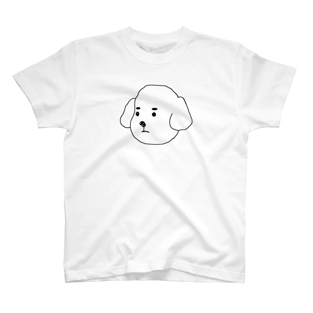 いぬ村の未来を見据える犬 スタンダードTシャツ