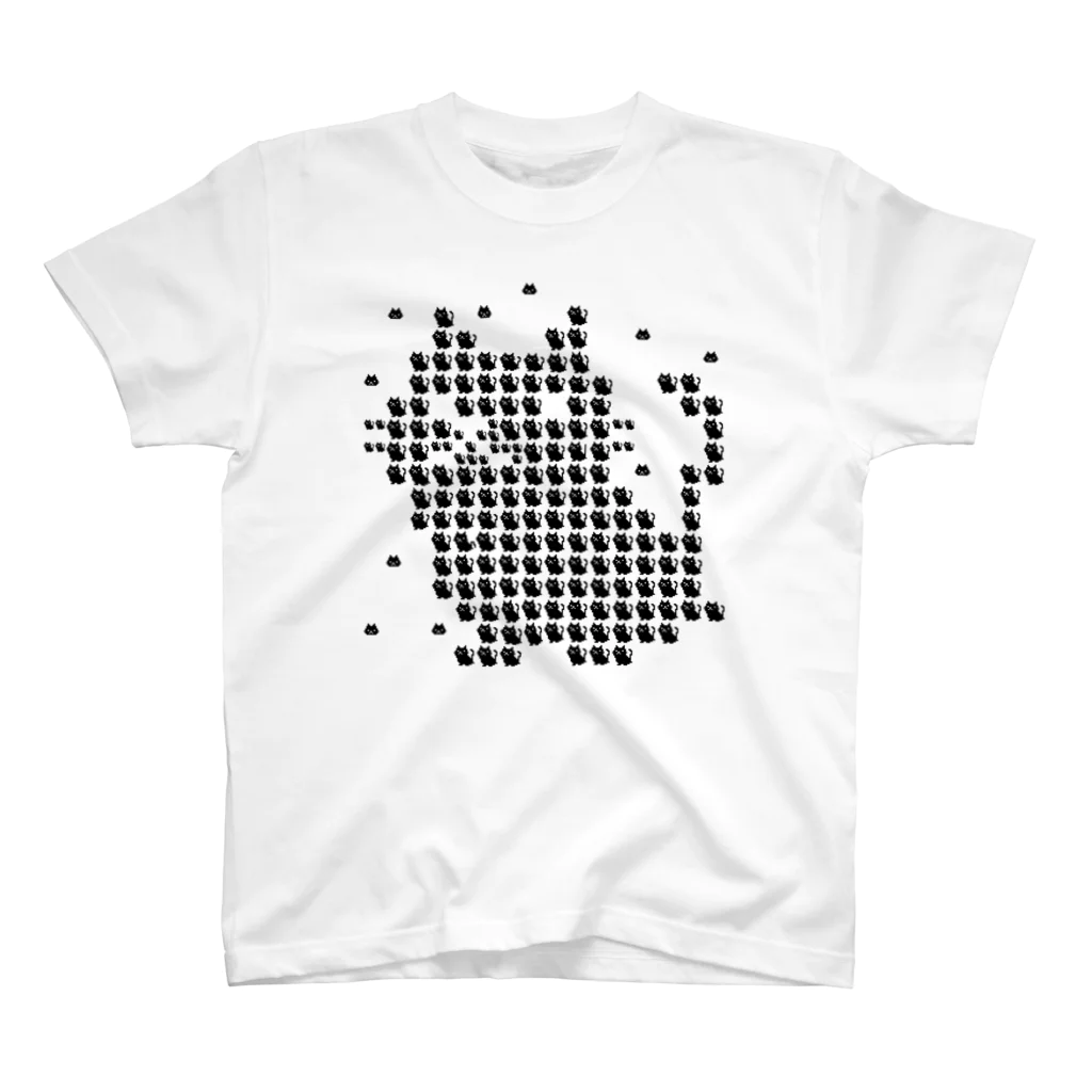 イラスト MONYAAT のネコ　ドット絵のネコで描いたネコ Regular Fit T-Shirt