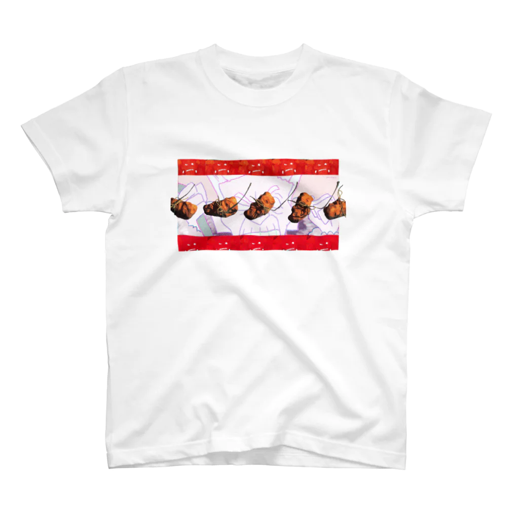 超水道のghostpia ショートスリーブTシャツ【レッドババア[Bricolage]】 Regular Fit T-Shirt