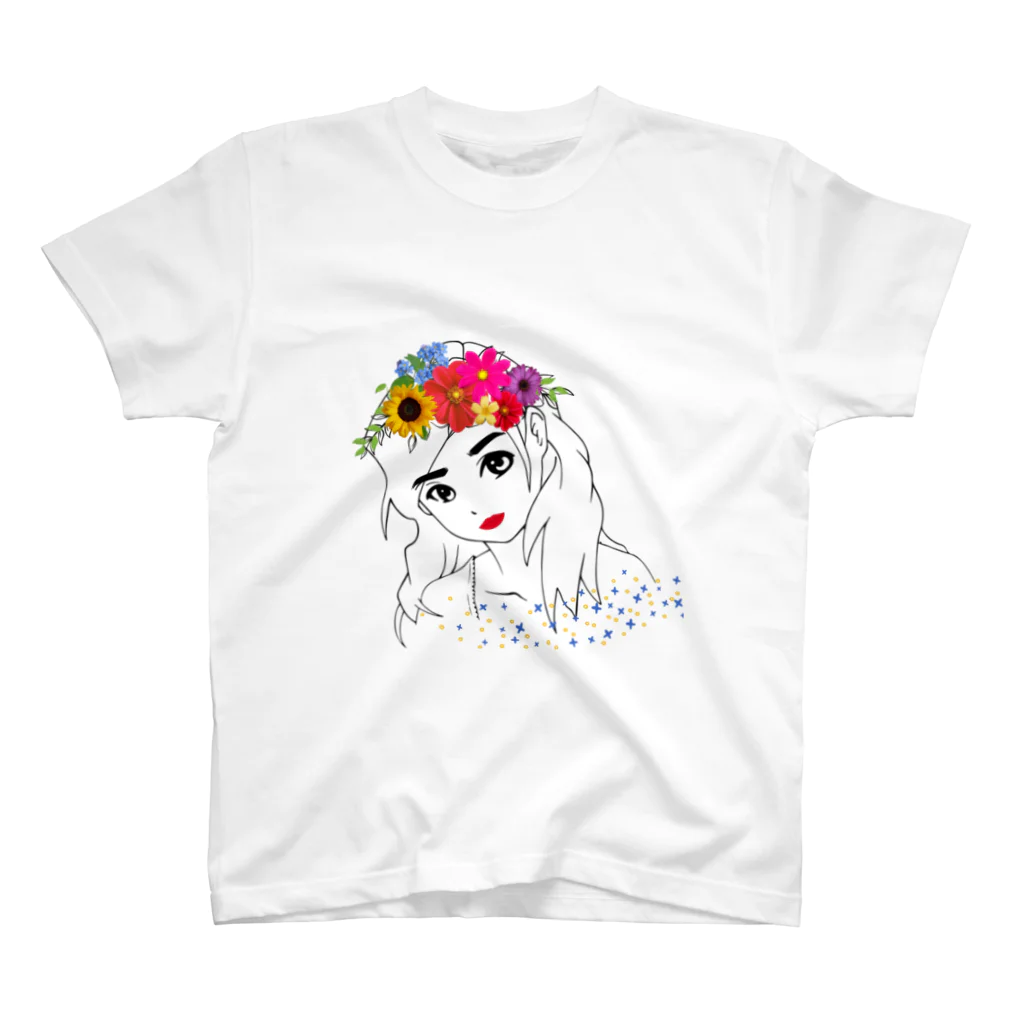 Charity Ukraine Shopのウクライナ美人 Ukrainian beauty Regular Fit T-Shirt