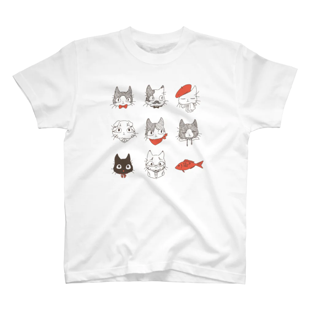 やとりえ-yatorie-のオシャレねこ スタンダードTシャツ