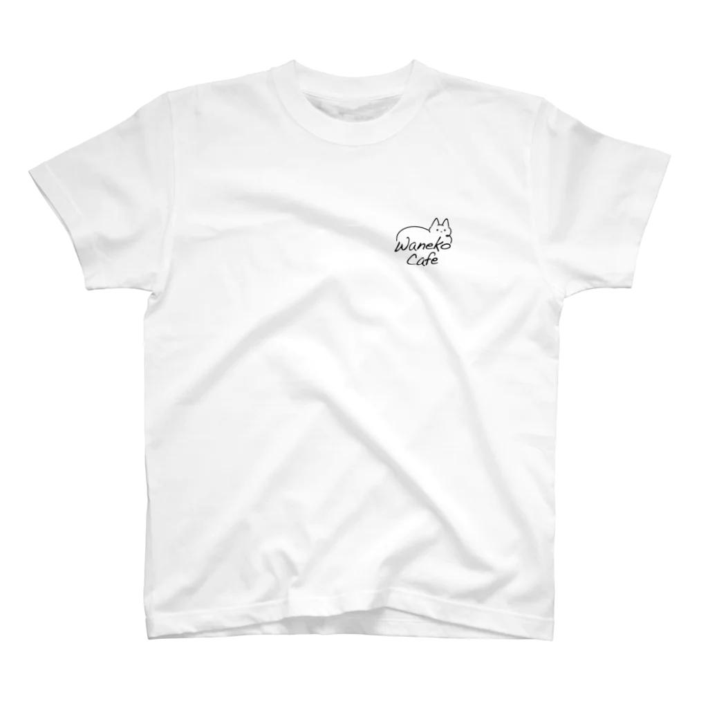 保護猫カフェ☆和猫かふぇの和猫かふぇTシャツ−２ 티셔츠