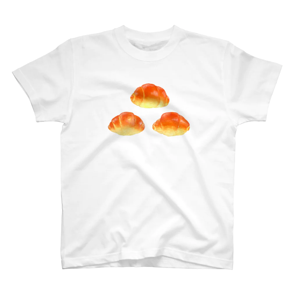 イラストによる食卓。のイラストによる食卓。３つのロールパン Regular Fit T-Shirt