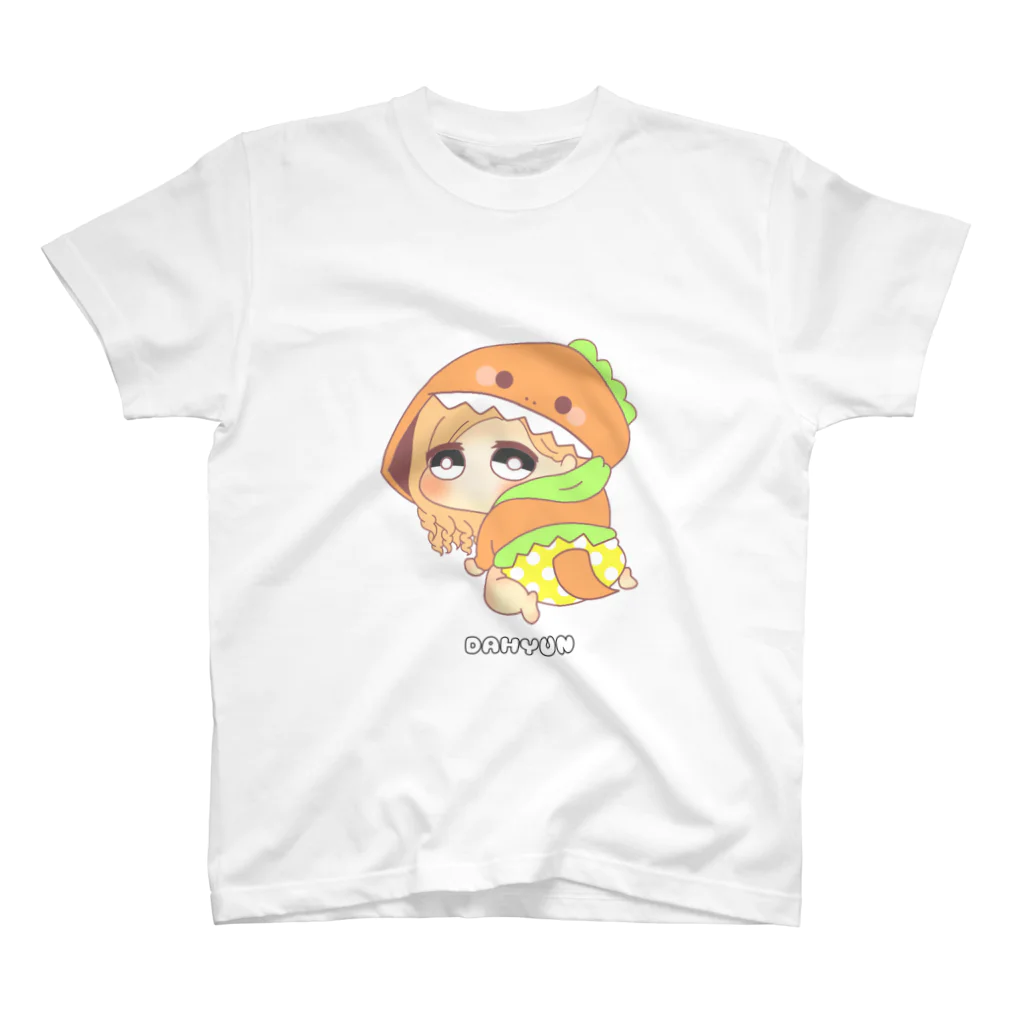 TJFB公式のダヒョン 着ぐるみ赤ちゃんキャラ スタンダードTシャツ