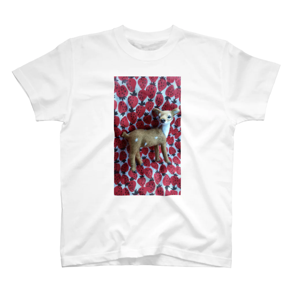 simsim218のいちごとバンビ Regular Fit T-Shirt