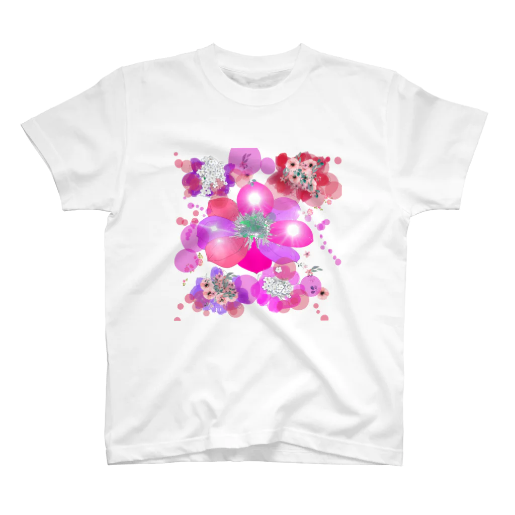 cocoyumi8のキラキラ花まつり スタンダードTシャツ