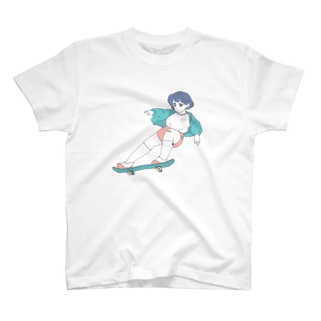 いぬ屋いぬみせのスケボーちゃん Regular Fit T-Shirt