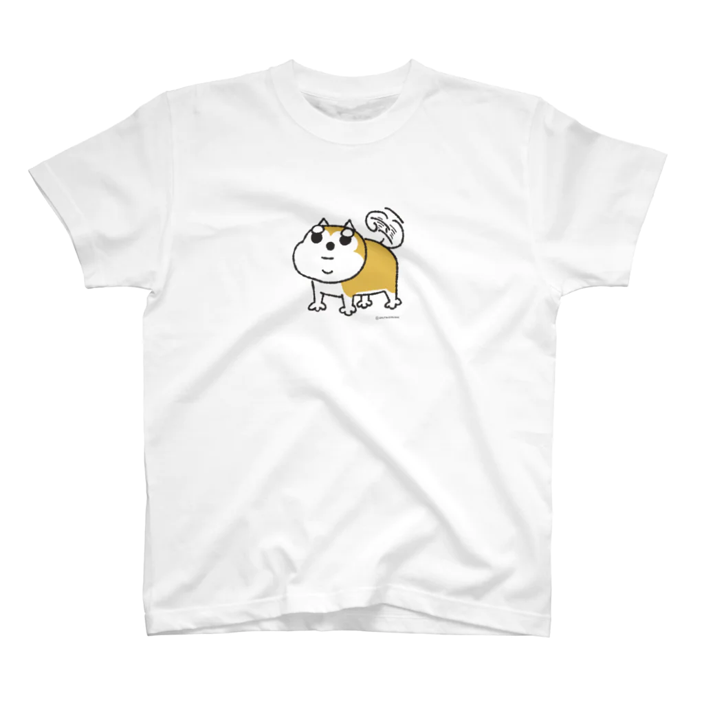 オムッチーのしっぽ振りふり柴犬かフゥちゃん Regular Fit T-Shirt