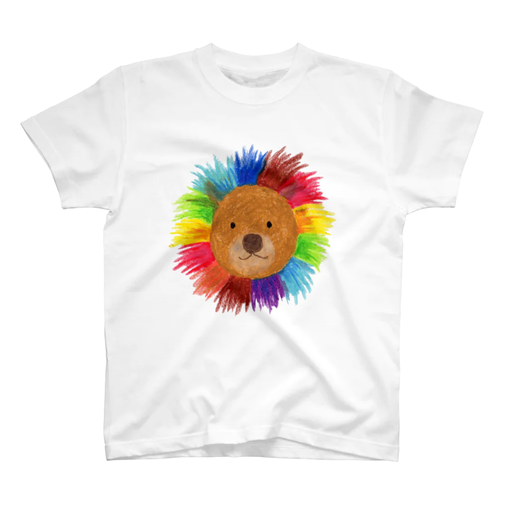 mekadangoの虹色ライオン Regular Fit T-Shirt