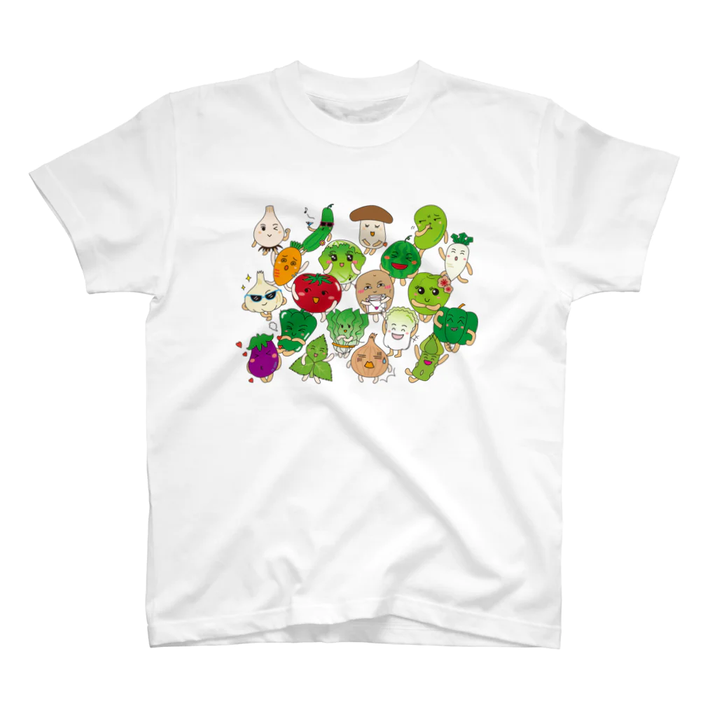 フォーヴァのベジタブルALL－fruits and vegetables word chain－ベジフルしりとり－ スタンダードTシャツ