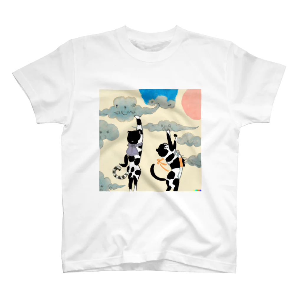 Spirit of 和の雲つかむねこくん スタンダードTシャツ