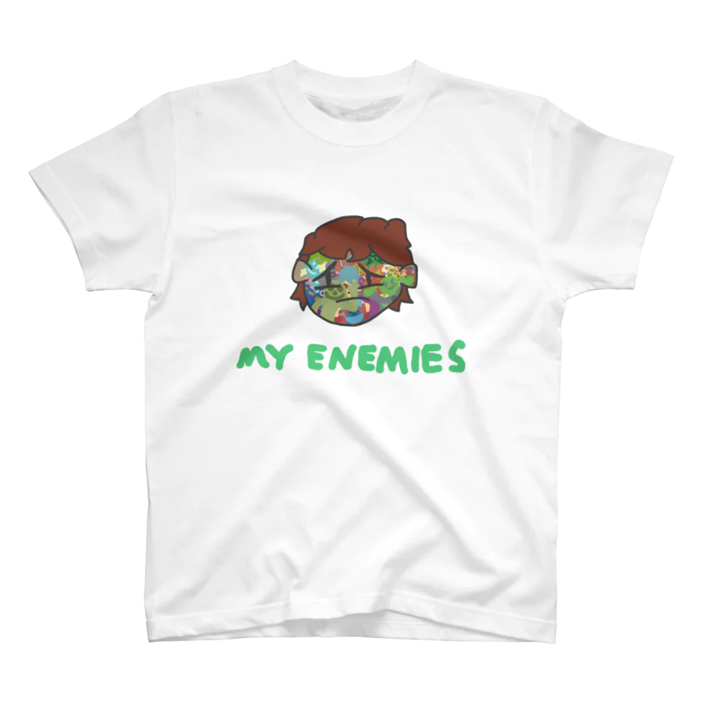 カエルが好きな人のお店のMY ENEMIES Regular Fit T-Shirt