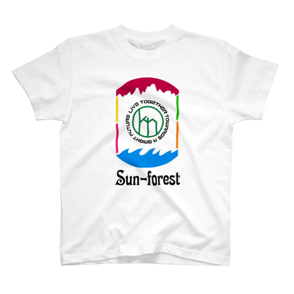 label greenの虹色sun-forest Regular Fit T-Shirt