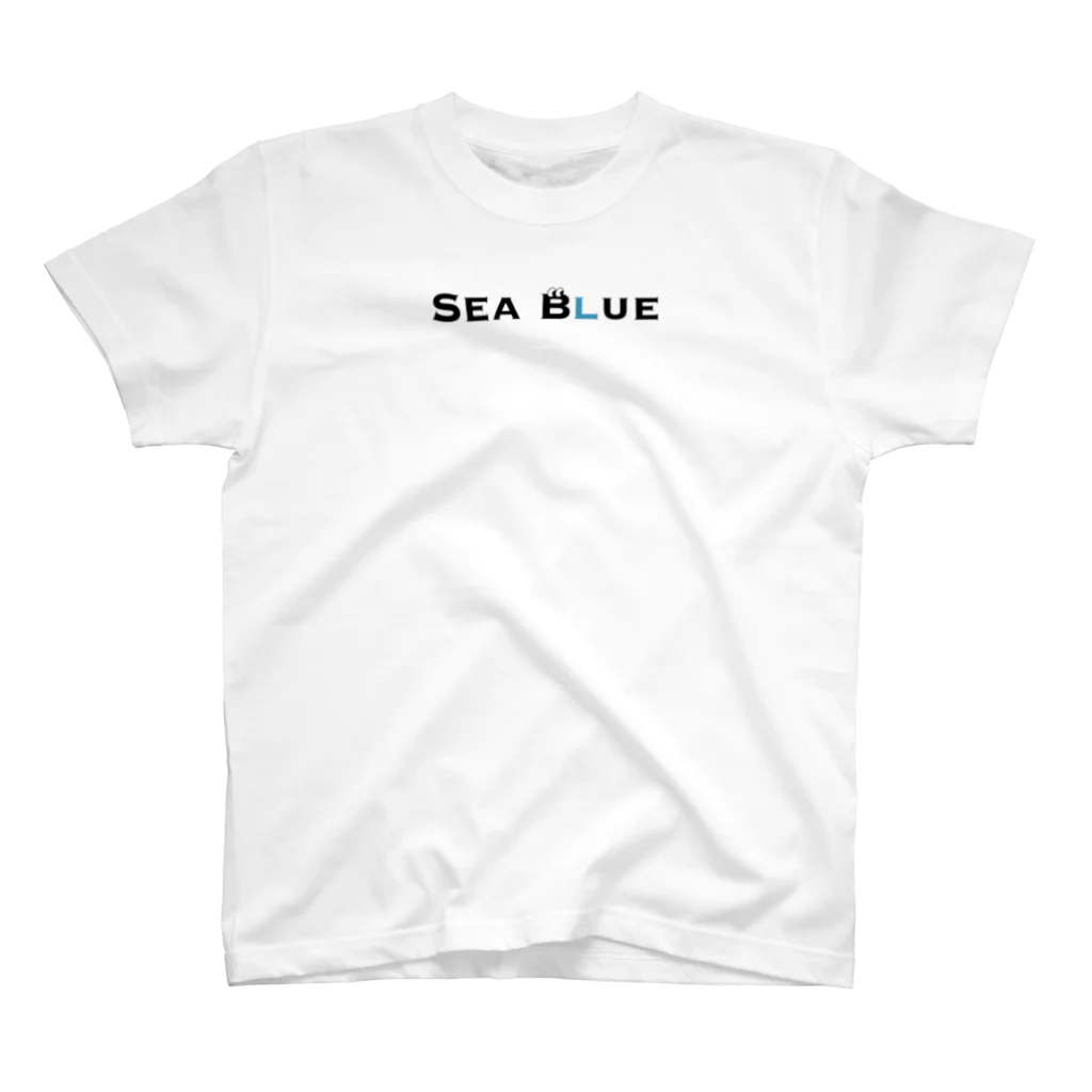 RaGe SeasOnのSea Blue 青   ロゴTシャツ Regular Fit T-Shirt