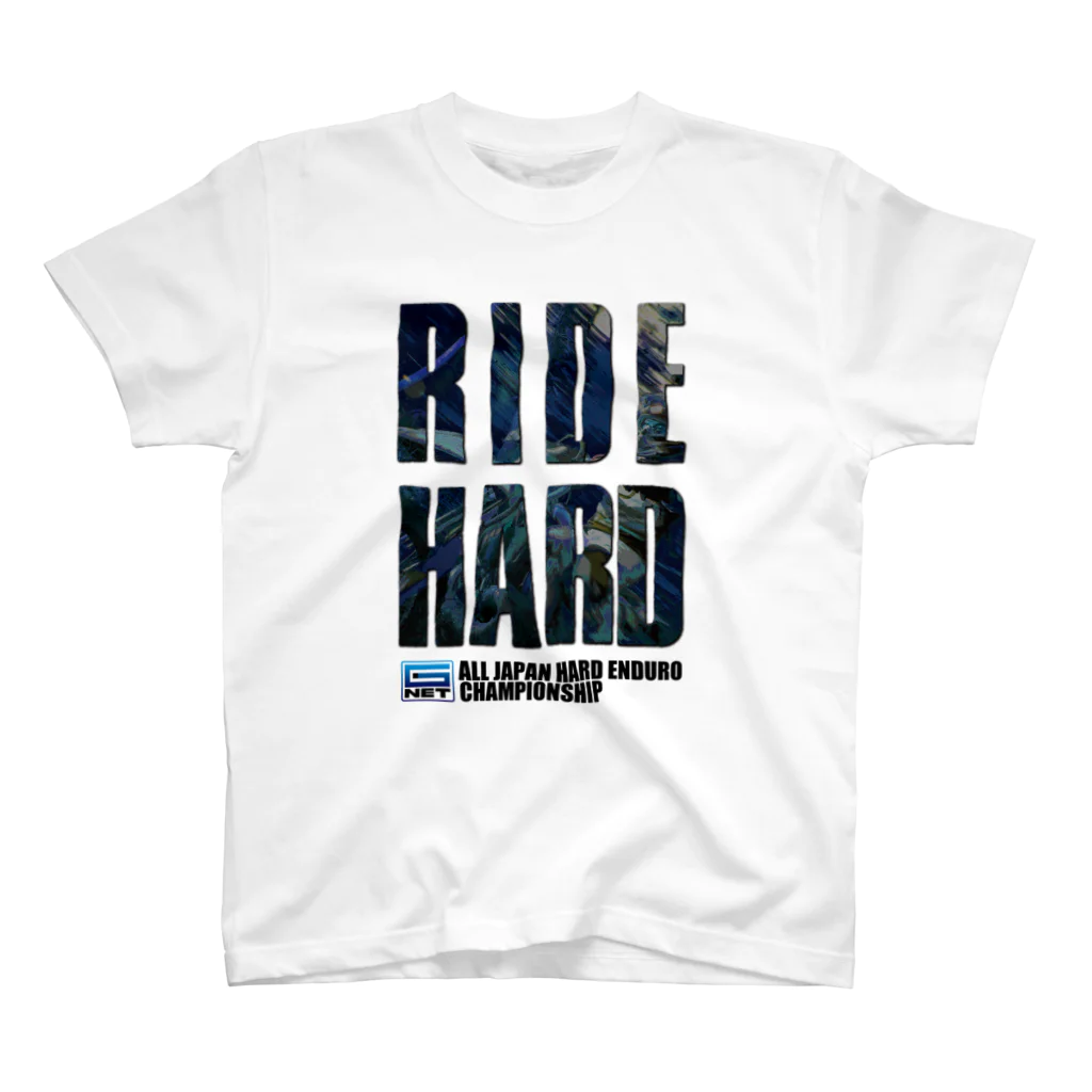 Bikeman_Enduro_ChannelのG-NET OFFICIAL GOODS RIDE HARD BLUE スタンダードTシャツ