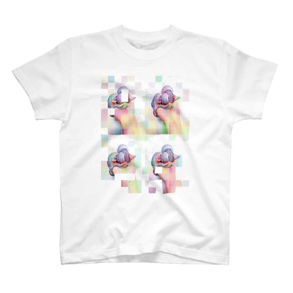 DecoLacertaのmosaic snake スタンダードTシャツ