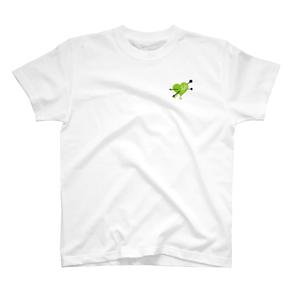 TWO SEEKERのII HEART SST【GREEN】 スタンダードTシャツ