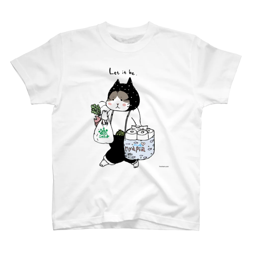 ほっかむねこ屋（アトリエほっかむ）のお買い物ねこ Regular Fit T-Shirt