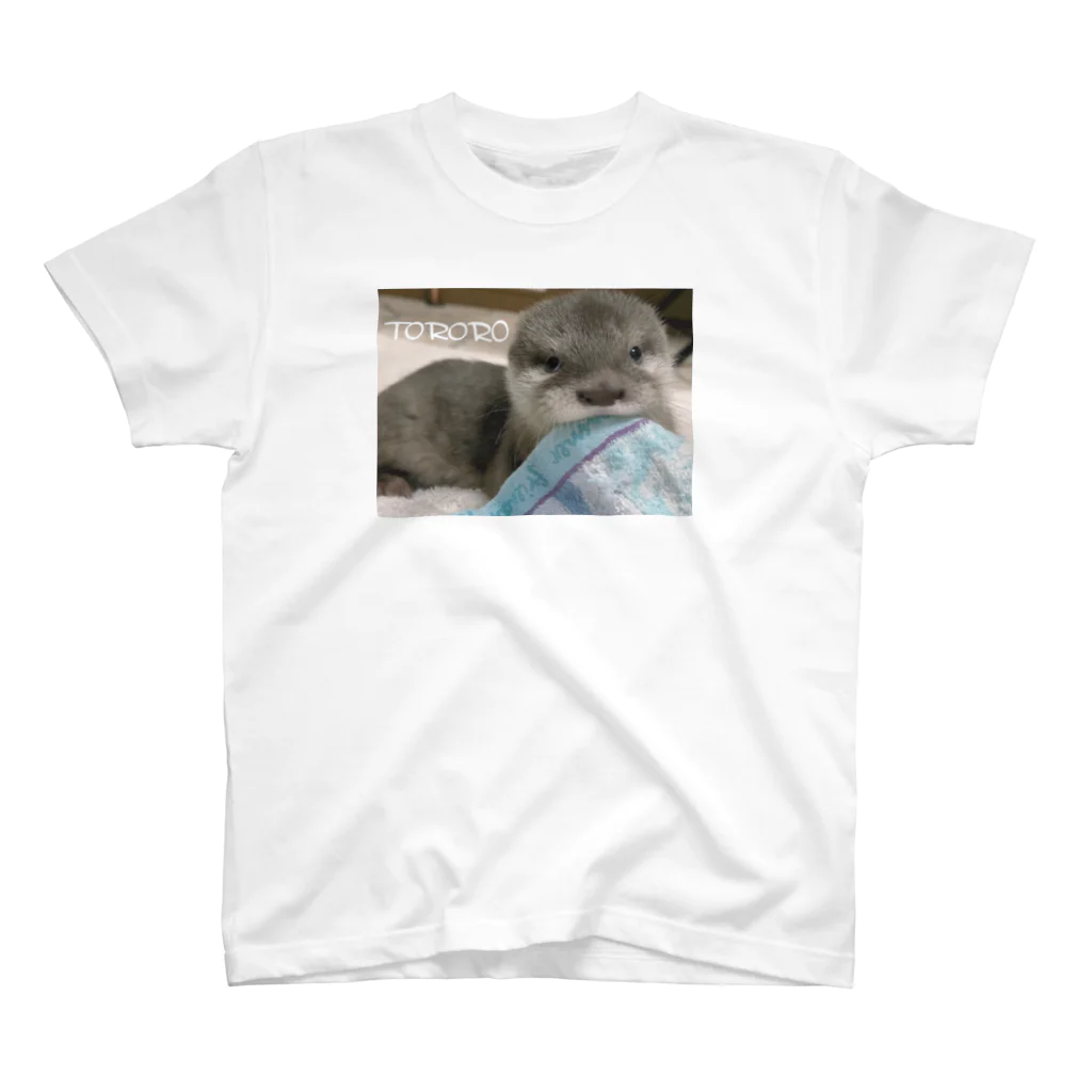 LOUTRE～カワウソと過ごす時間～の赤ちゃんカワウソとろろ Regular Fit T-Shirt