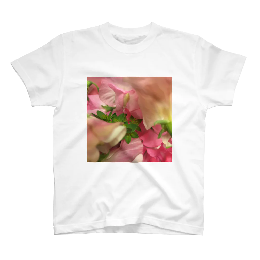 m_iのflower printed スタンダードTシャツ