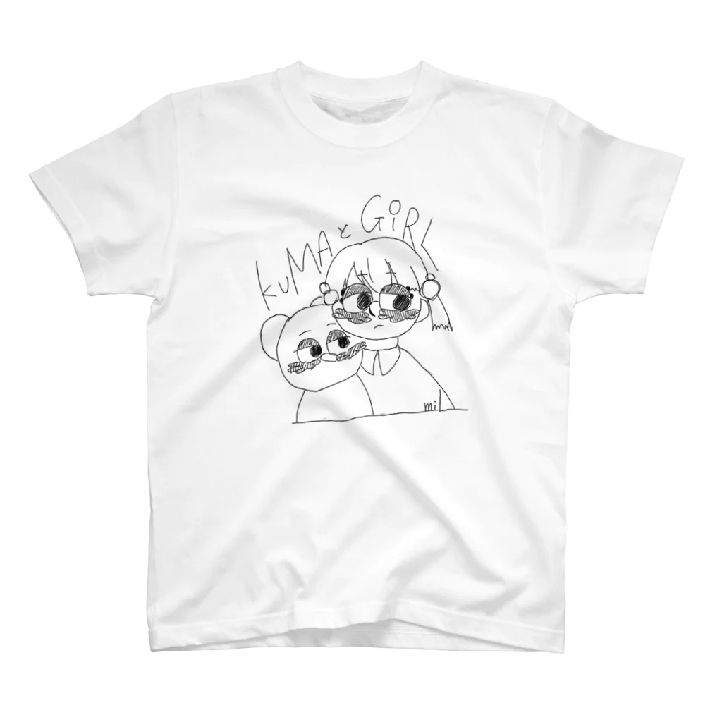 milのKuMaとGiRl スタンダードTシャツ