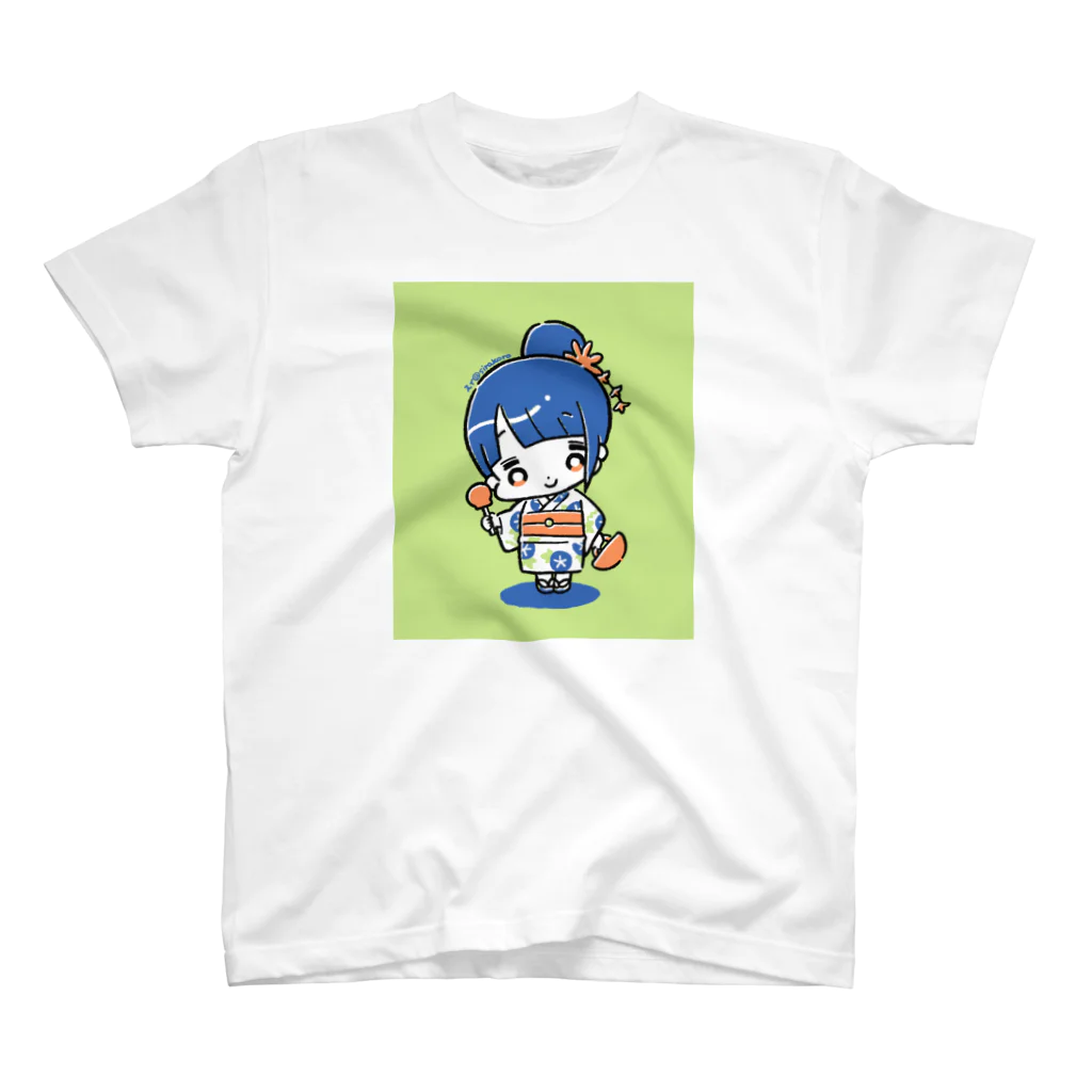 すいすい屋の浴衣の女の子 Regular Fit T-Shirt