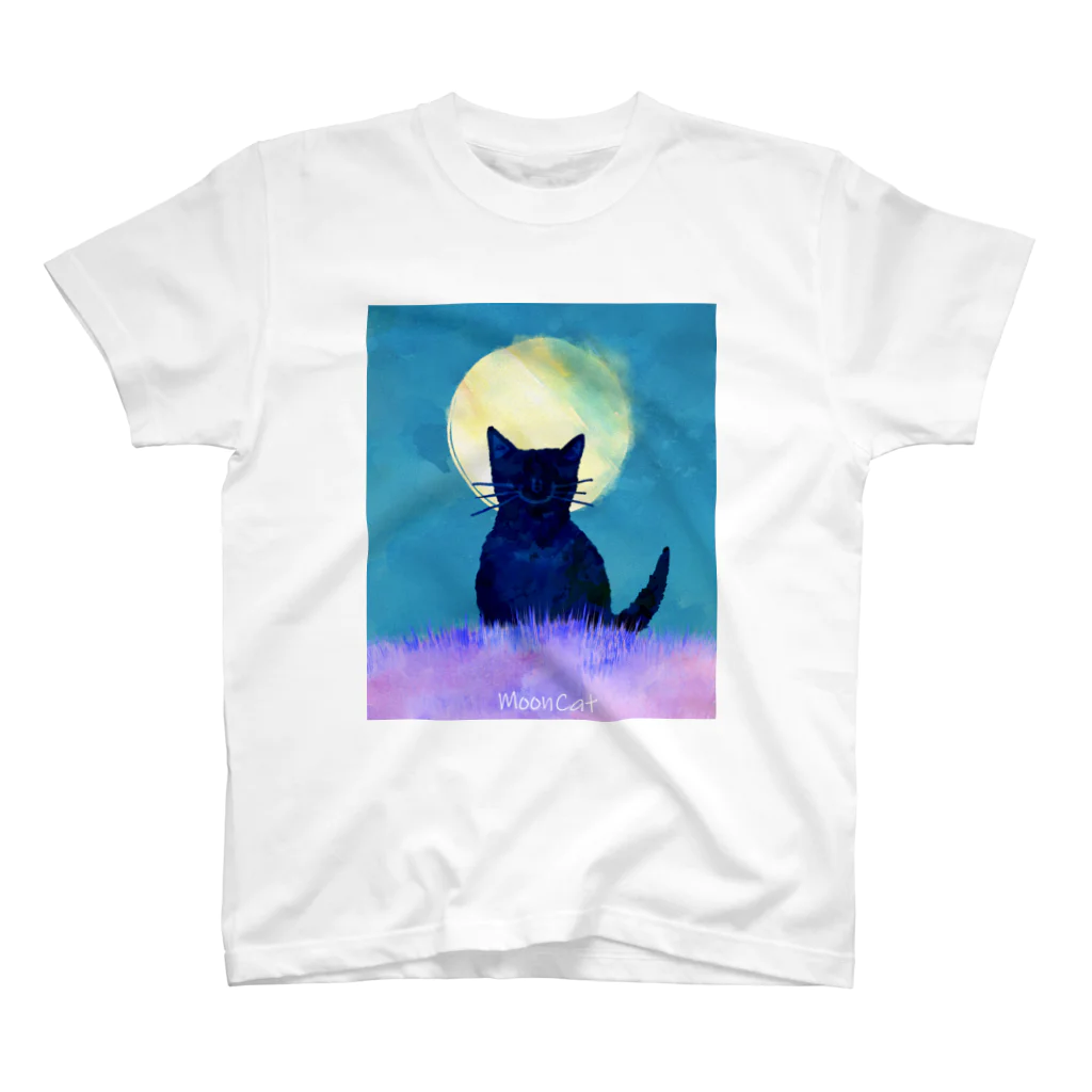 就労継続支援A型B型事業所espo岐阜のmoon cat Regular Fit T-Shirt