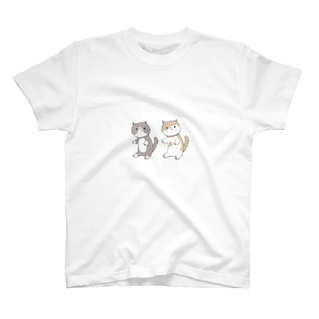 猫社員たちのお店のおはぎとかかたん スタンダードTシャツ