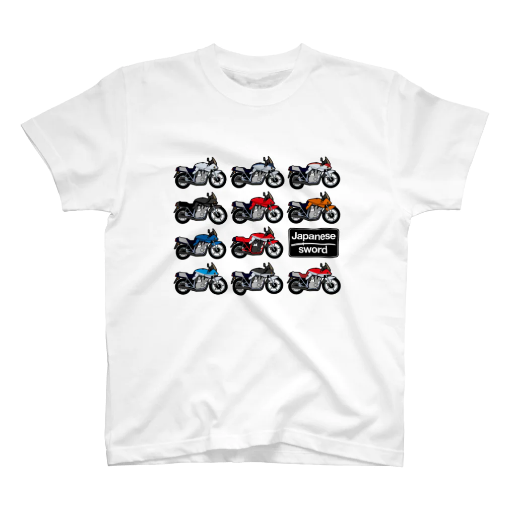 バイクは楽しいの日本刀いろいろ （前プリントVer） Regular Fit T-Shirt