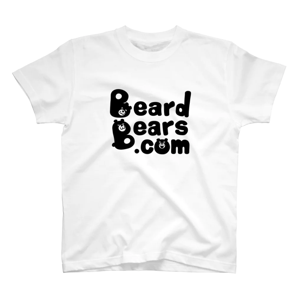 BeardBears.comのBeardBears.com（くろ） スタンダードTシャツ