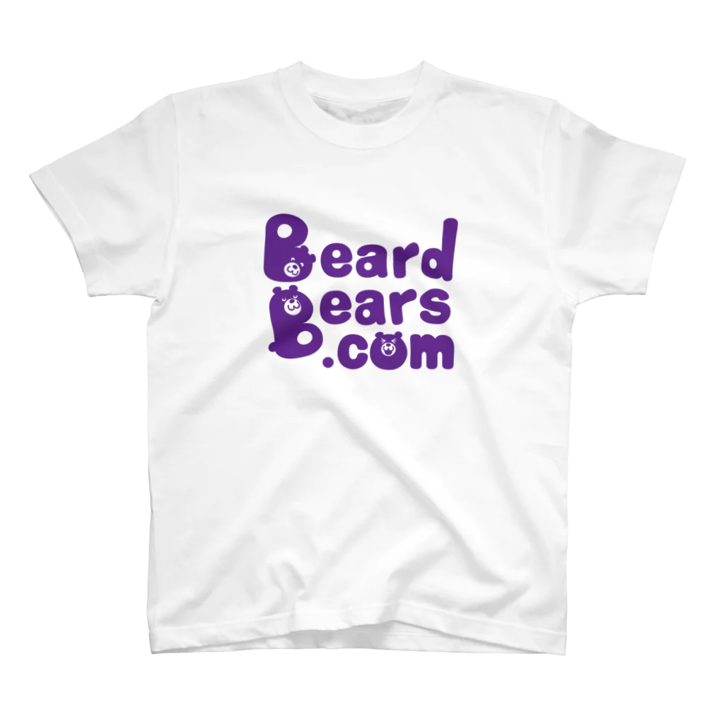 BeardBears.comの BeardBears.com（むらさき） Regular Fit T-Shirt