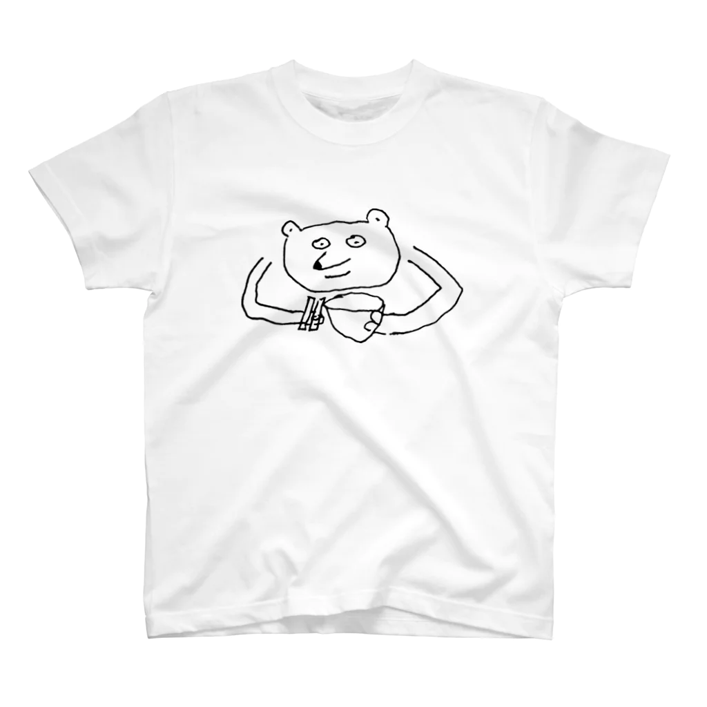 cn0618の熊そばを食べるクマ Regular Fit T-Shirt