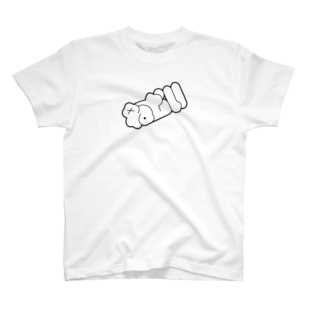 しもんずげーとのねむい（黒字） スタンダードTシャツ