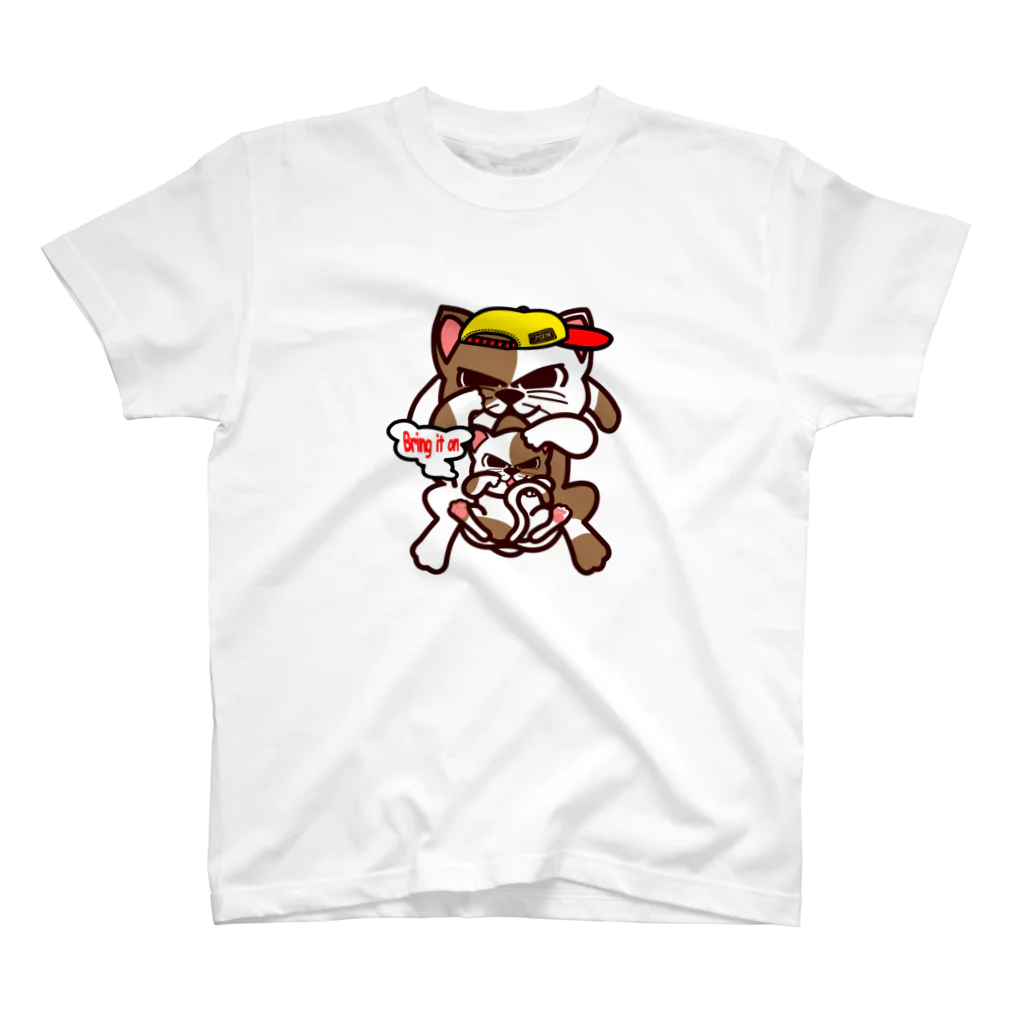 オリジナルデザインTシャツ　SMOKIN'のBring it on. Cat   スタンダードTシャツ