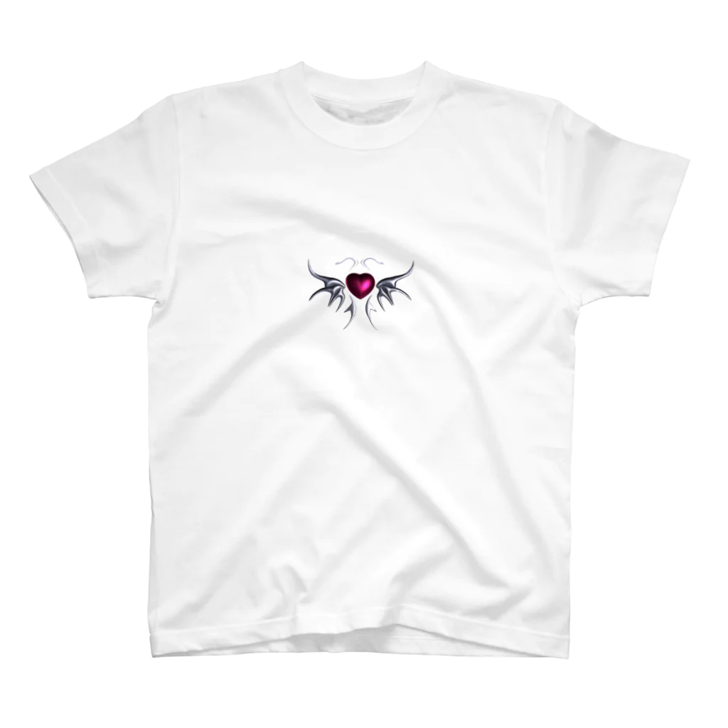 3Dアート屋さんのにゃんの悪魔ハート　pink 2 Regular Fit T-Shirt