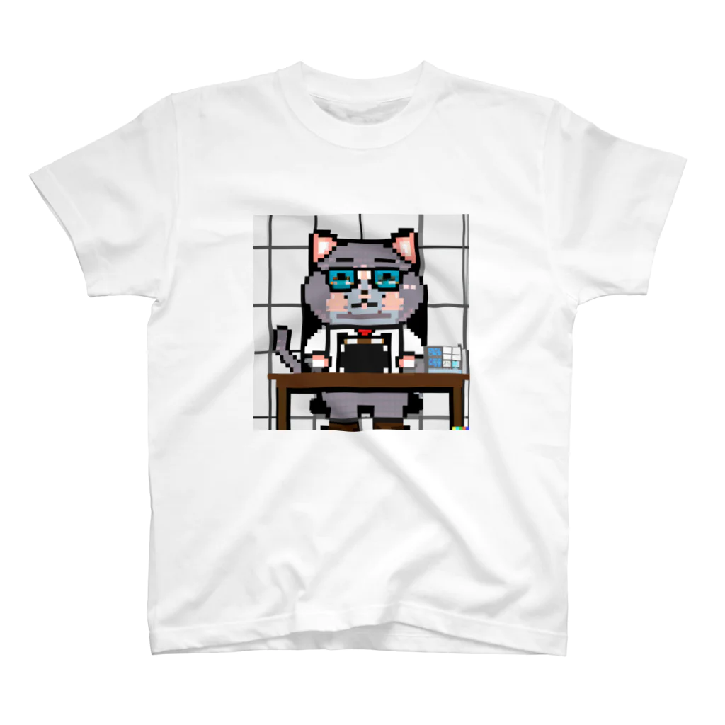 AI_ARTの働くオヤジ猫 スタンダードTシャツ