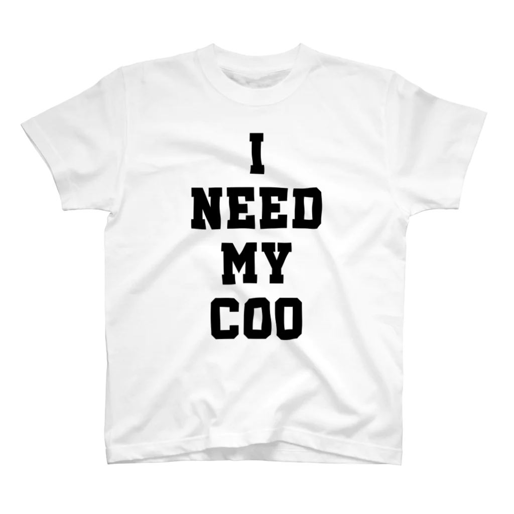 ゴンのI NEED MY COO（黒） Regular Fit T-Shirt
