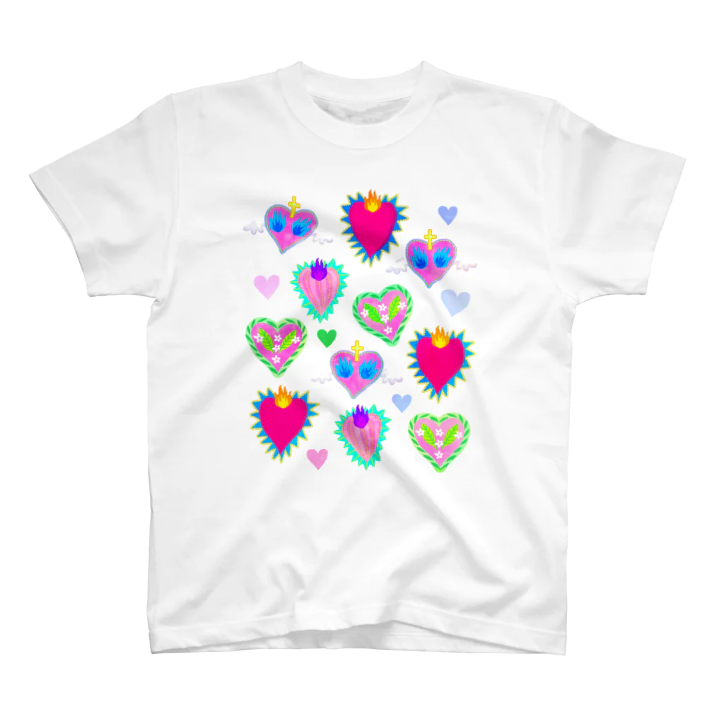 れなしやのHearts!!!!Corazon!!!! Regular Fit T-Shirt