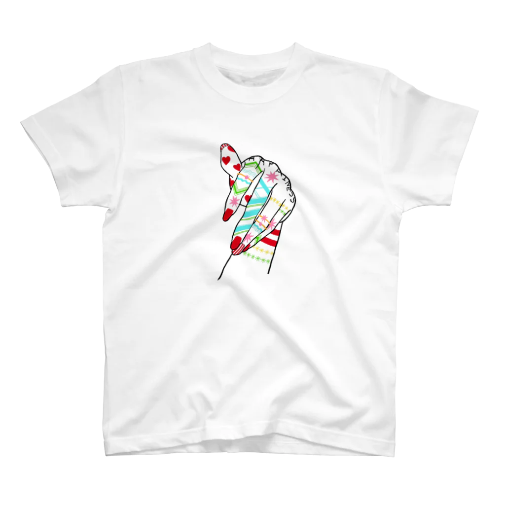 watayuのfinger art Regular Fit T-Shirt