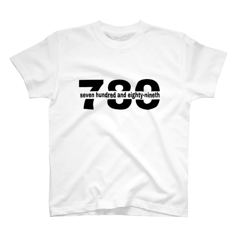 789（seven hundred and eighty-ninethのseven hundred and eighty-nineth スタンダードTシャツ