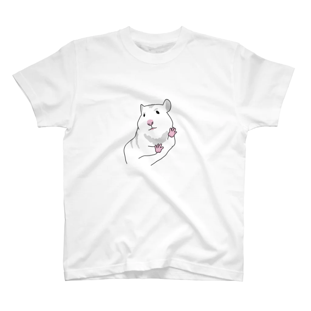 SUZURIのなびのおみせのモフッとダンシングハムスター スタンダードTシャツ