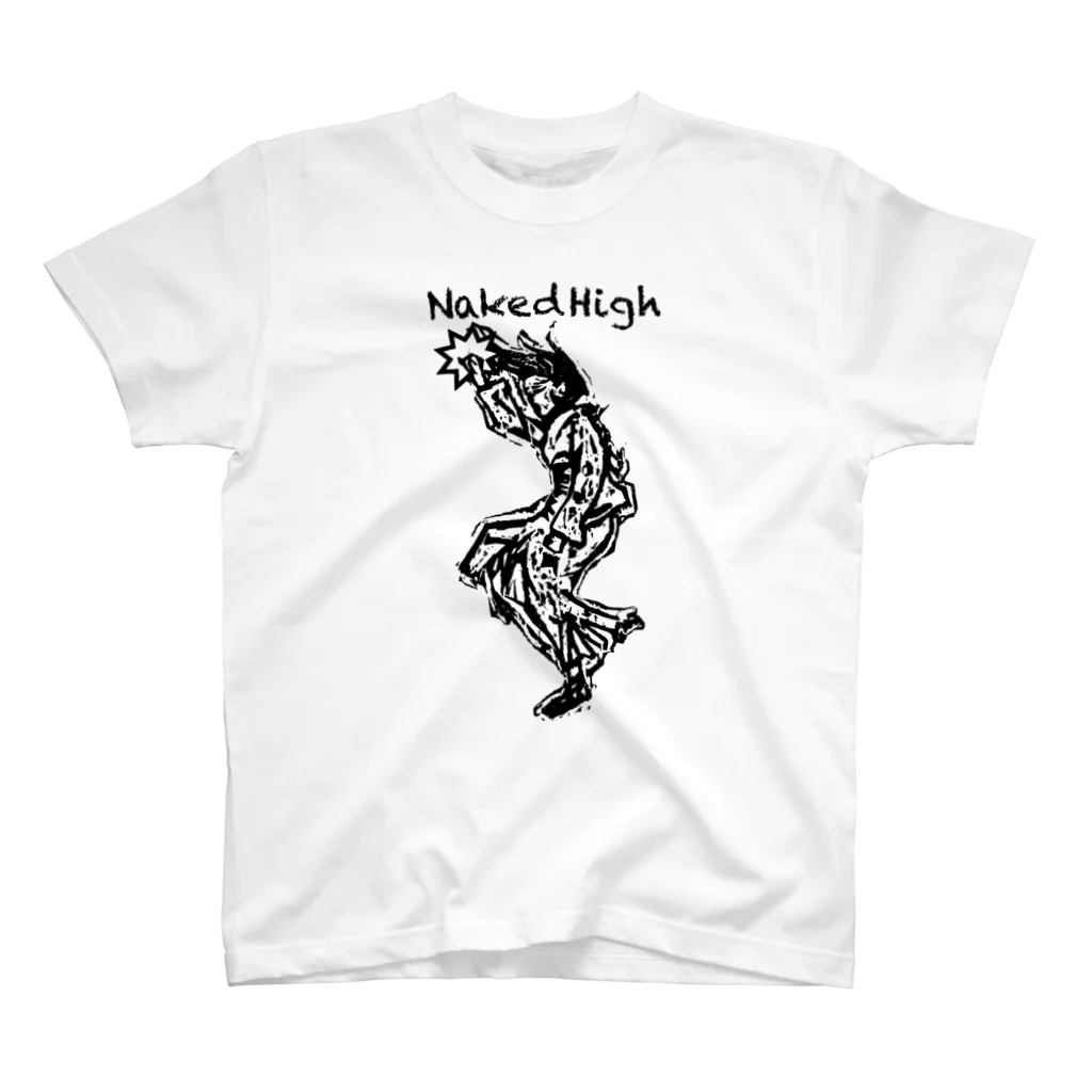 NakedHighのKIMONO GIRL BK スタンダードTシャツ