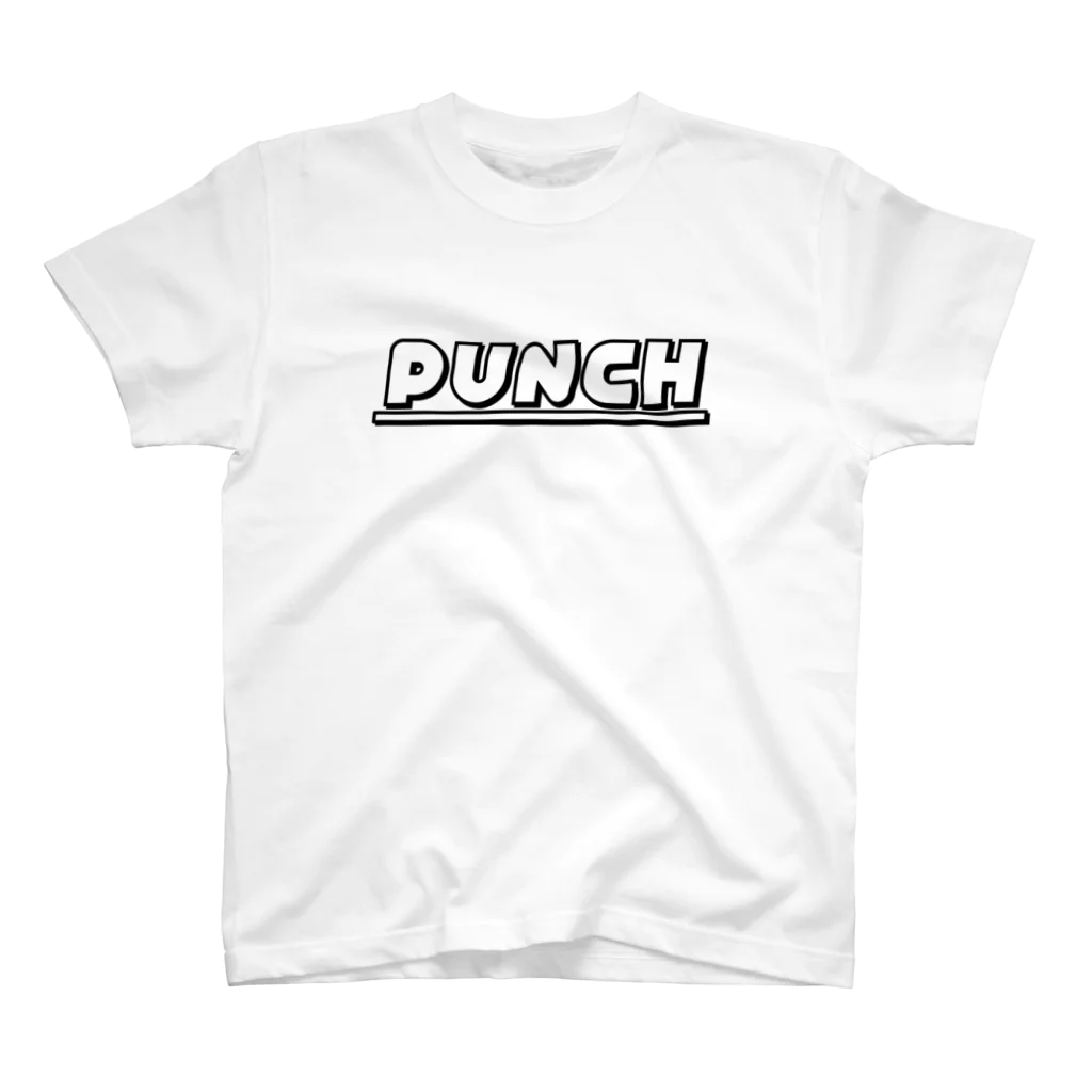 退化現象 硯出張所のPUNCH ホワイト スタンダードTシャツ