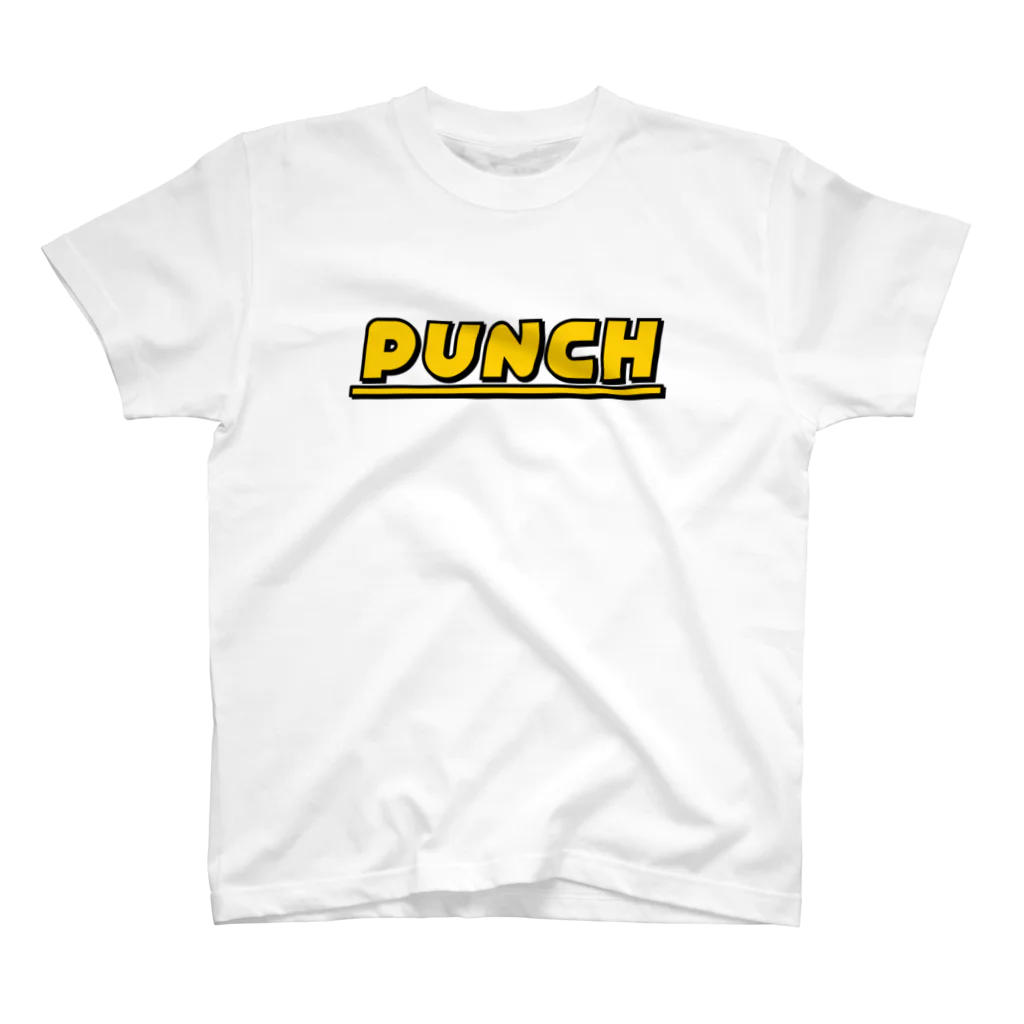 退化現象 硯出張所のPUNCH イエロー スタンダードTシャツ