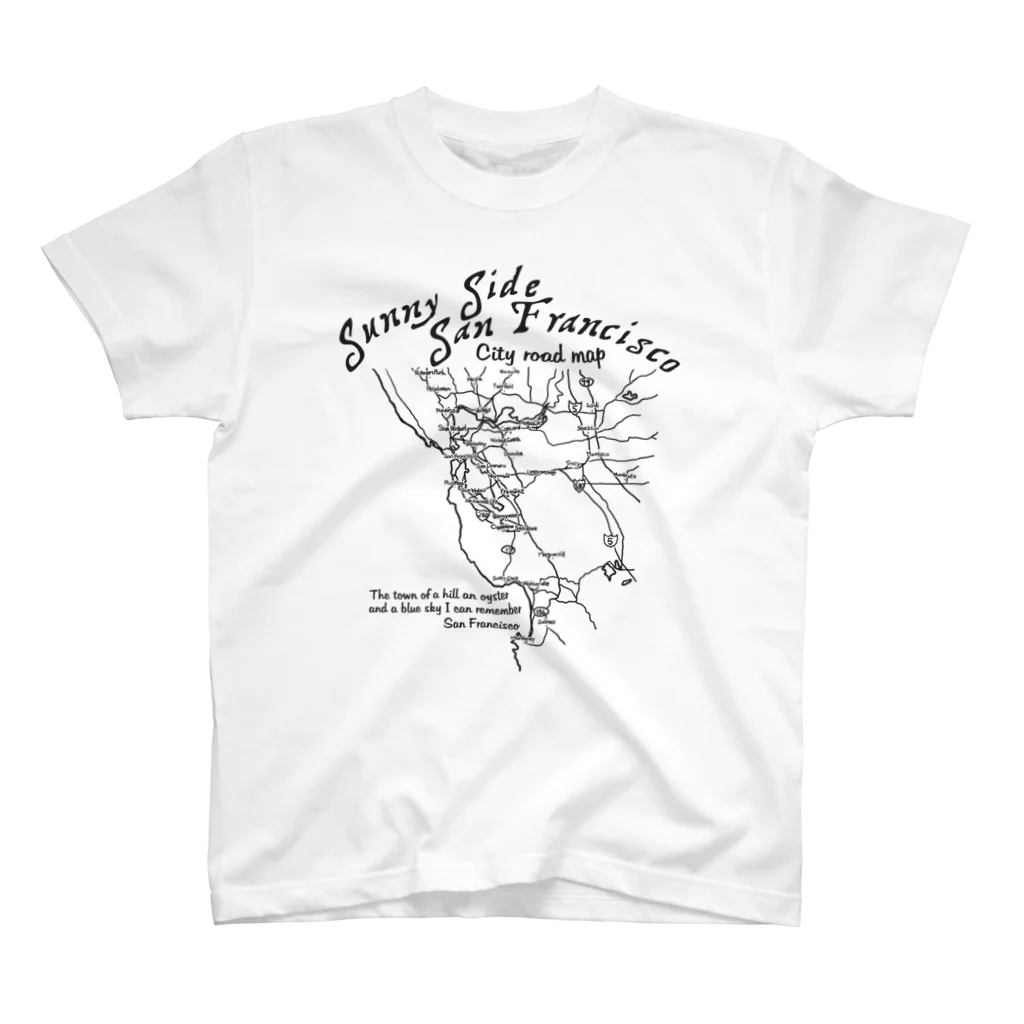 JOKERS FACTORYのCITY ROAD MAP スタンダードTシャツ